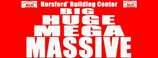 Horsford’s Triple Cash Back and Big Mega Massive Sale this weekend as Exciting Times Continue